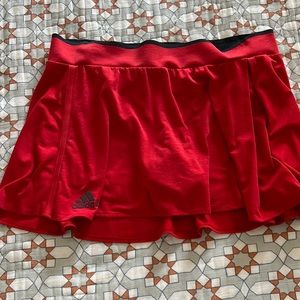 Adidas Red Climalite Tennis Skirt - Medium